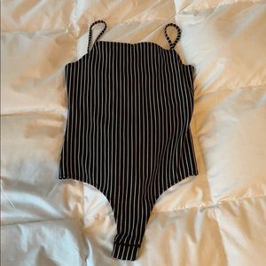 Striped bodysuit